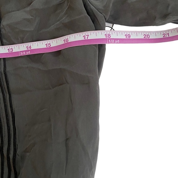 Susana Monaco Black Tunic 3/4 Sleeve Sheer Shirt Sz 4 - Picture 5 of 7